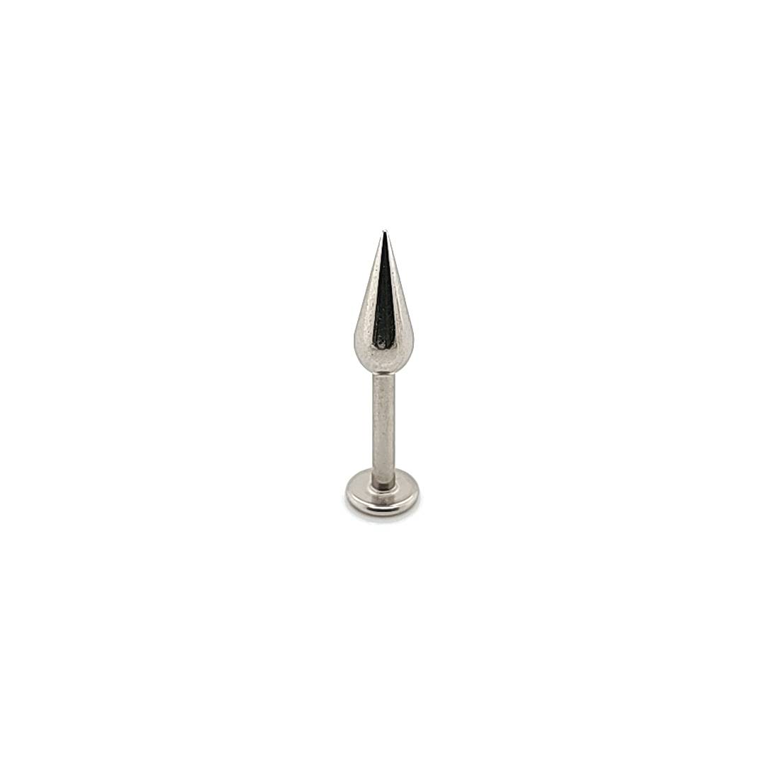 14G Labret, Tear Drop Cone-316L S. Steel