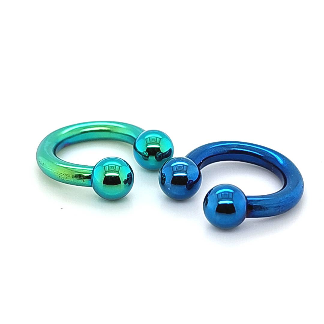 8G CBB Horseshoe, Ball-Color Steel