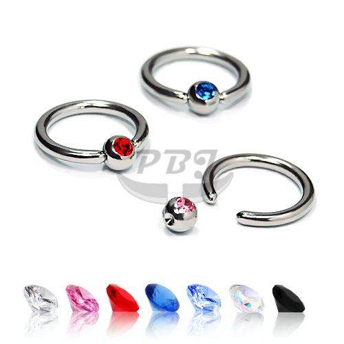 14G BCR Jeweled-316L S. Steel