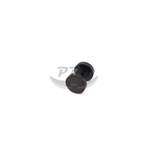 16G Fake Barbell, Sqaure Edge-Black Steel