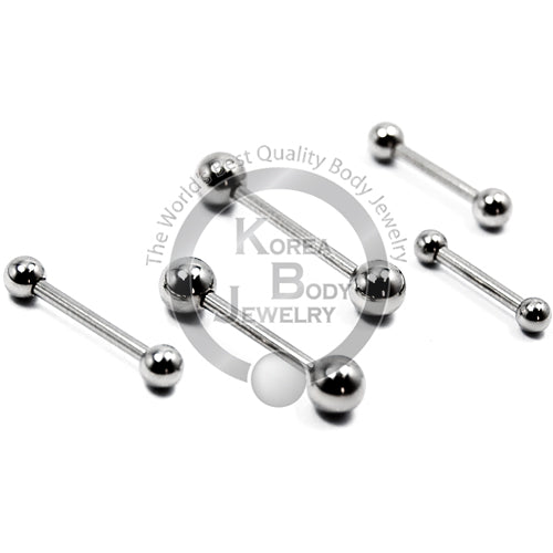 18G Barbell, 4pcs/pack Price-316L S. Steel