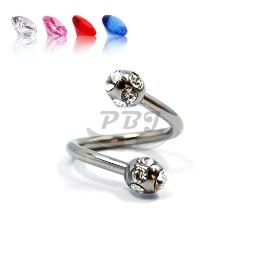 16G Twister, Multi Stone-316L S. Steel