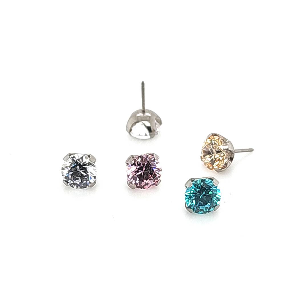 4mm New Prong Set W/ Push Pin - 316L S. Steel