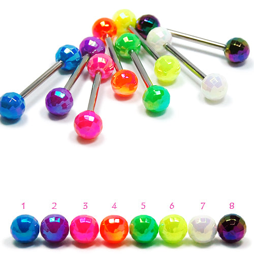 14G Acrylic Barbell-AB Disco