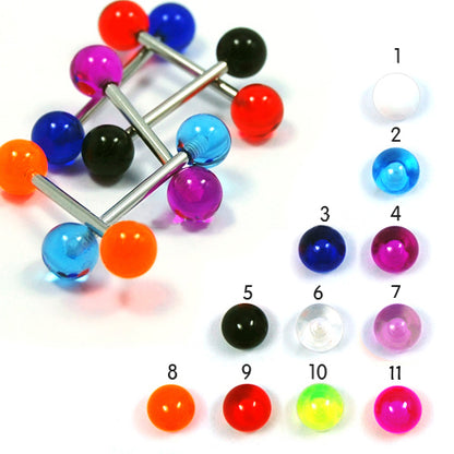 14G Acrylic Barbell-UV