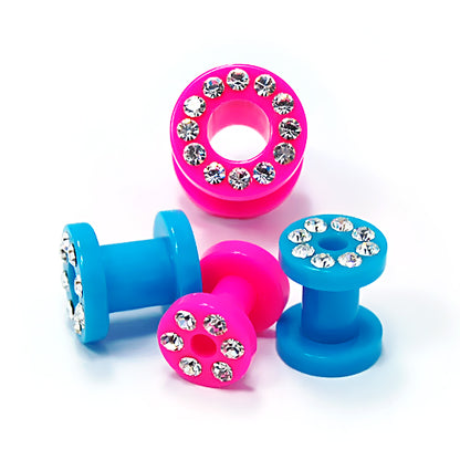 Acrylic UV Multi Flesh Tunnel