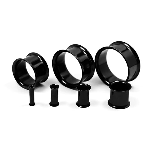 Black Steel-Double Flared Plug- 10G~3/4"