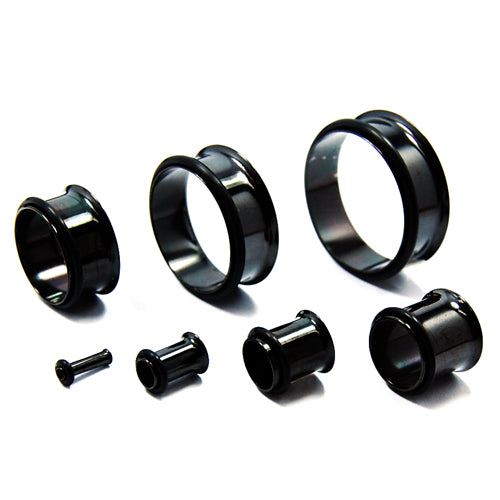 Black Steel-Single Flared Plug- 10G~3/4"