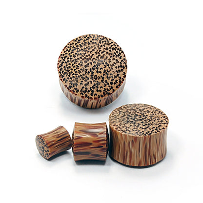 Wood Solid Plug- Brown Coco Wood