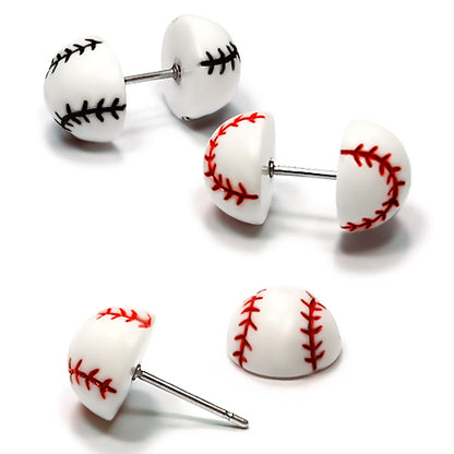 16G Acrylic Fake Barbell- Baseball Dome