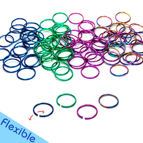 20G Nose Hoop, Flexible-Color Steel