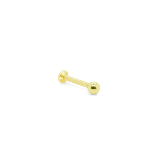 14K Gold- 18g/16g Ball Top Labret