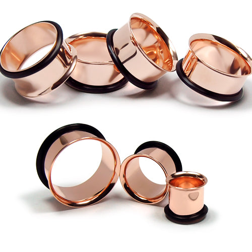 Rose Gold-Single Flared Plug- 10G~5/8"