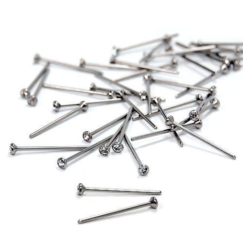 3/4" 20g/22g Nose Stud, Fishtail- 316L S. Steel