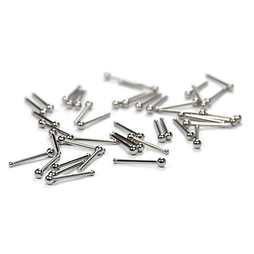 22G Nose Stud, Ball Top 20pc. Case-316L S. Steel