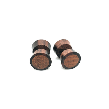 Wood Fake Barbell 10mm, Red Wood Inlay