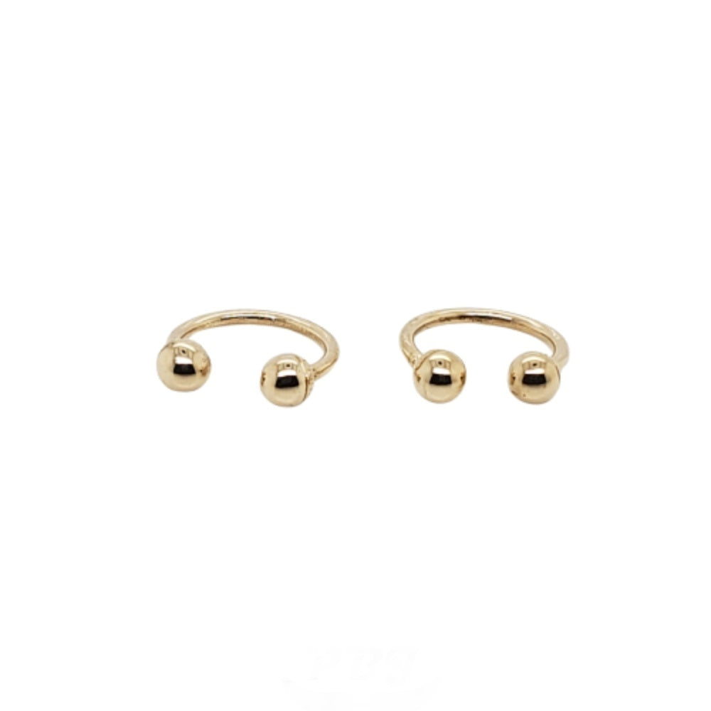 14K Gold- 16G CBB Horseshoe