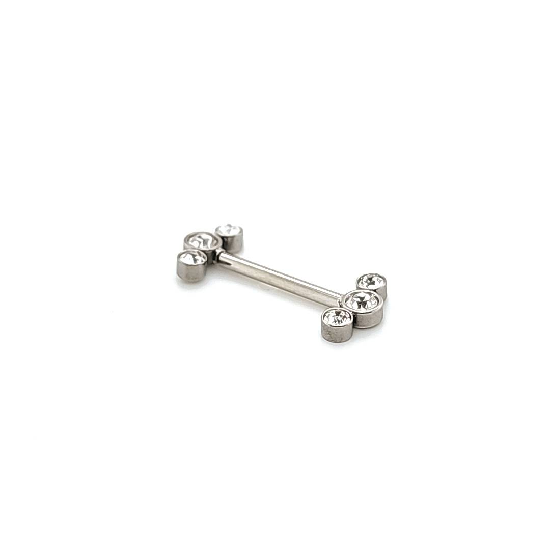 14G Nipple Barbell #1-316L S. Steel