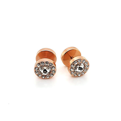 16G Multi 00G Rose Gold Fake Plug-Gold Steel