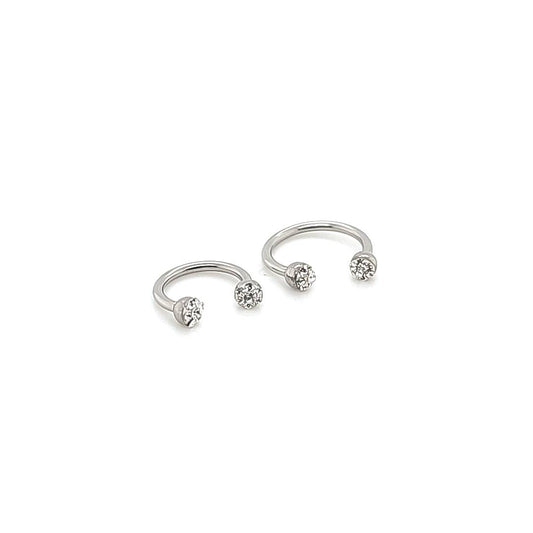 16G CBB Horseshoe, Top Ferido-316L S. Steel