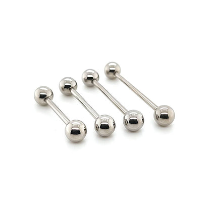 14G Barbell-5mm & 6mm Ball-316L S. Steel