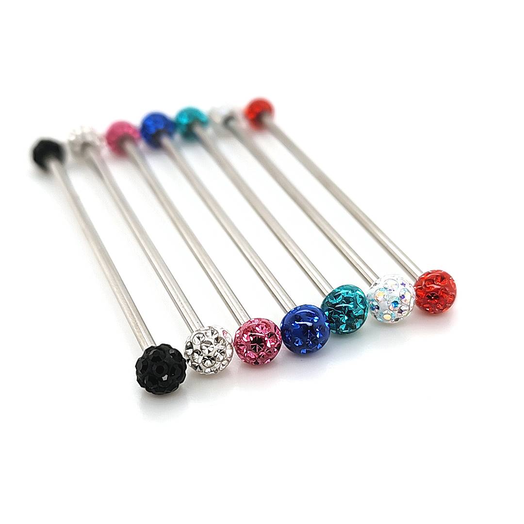 14G Industrial Disco barbell-316L S. Steel