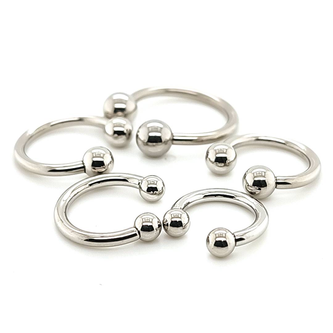 12G CBB Horseshoe, Ball-316L S. Steel