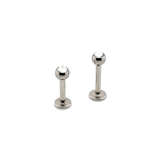 14G Labret, Big Ston Ball -316L S. Steel