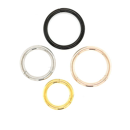 14G Hinged Segment Clicker- Gold Steel