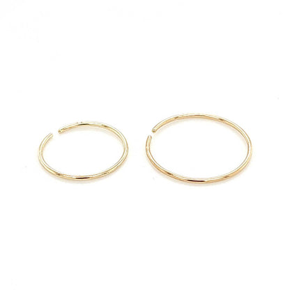 14K Gold- 22G Nose Hoop