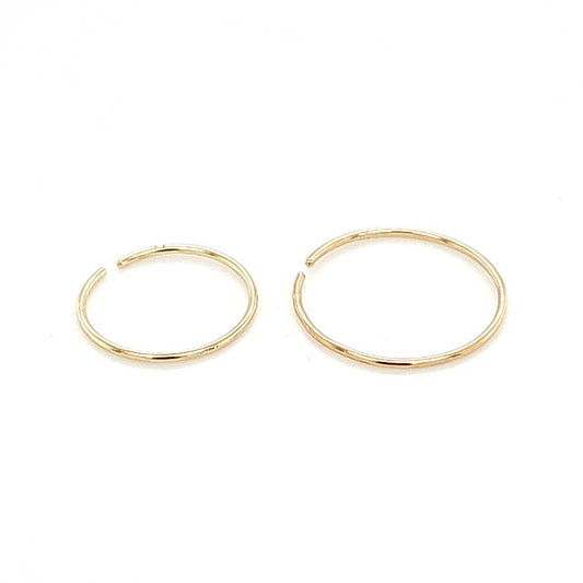 14K Gold- 22G Nose Hoop