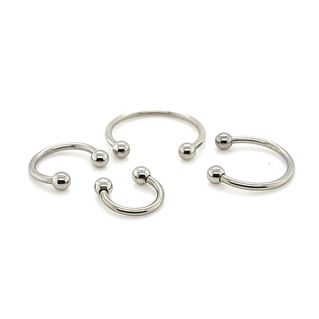 18G CBB Horseshoe, 2.5mm Ball-316L S. Steel