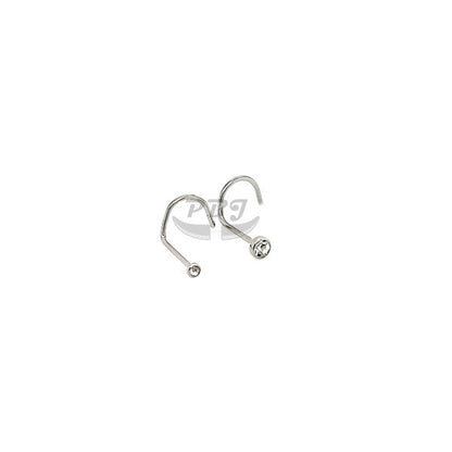 20G/22G Nosescrew, Jeweled-Gold Steel