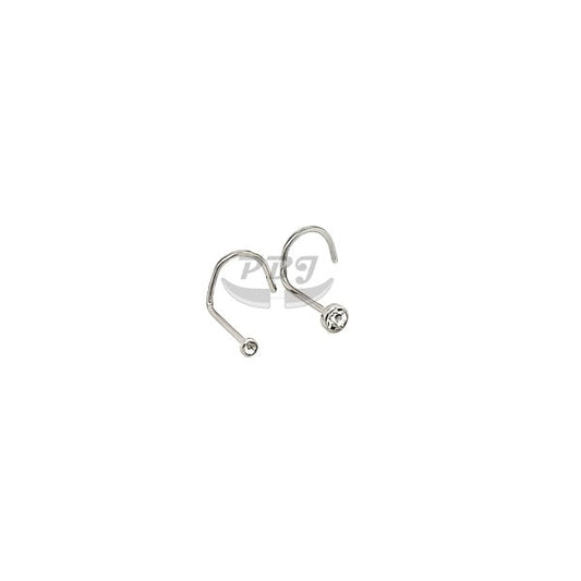 20G/22G Nosescrew, Jeweled-Gold Steel