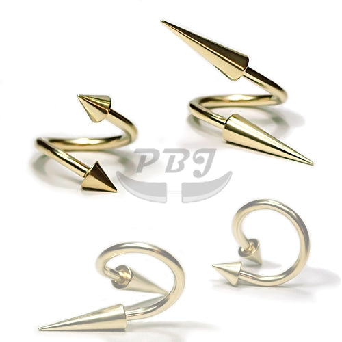 16G Twister, Cone -Gold Steel