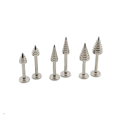 16g Labret, Tree Cone- 316L S. Steel