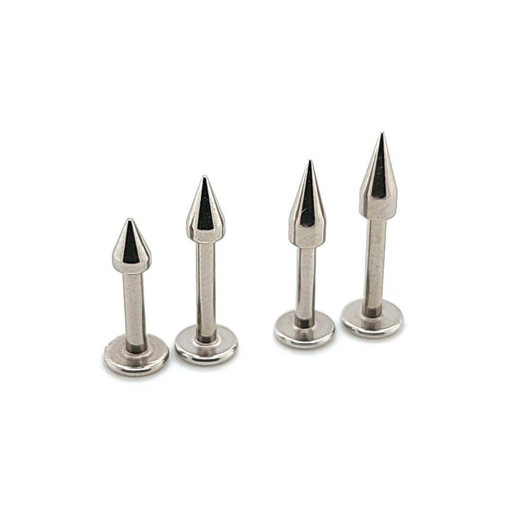14G Labret, Small Spike-316L S. Steel