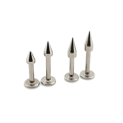 14G Labret, Small Spike-316L S. Steel
