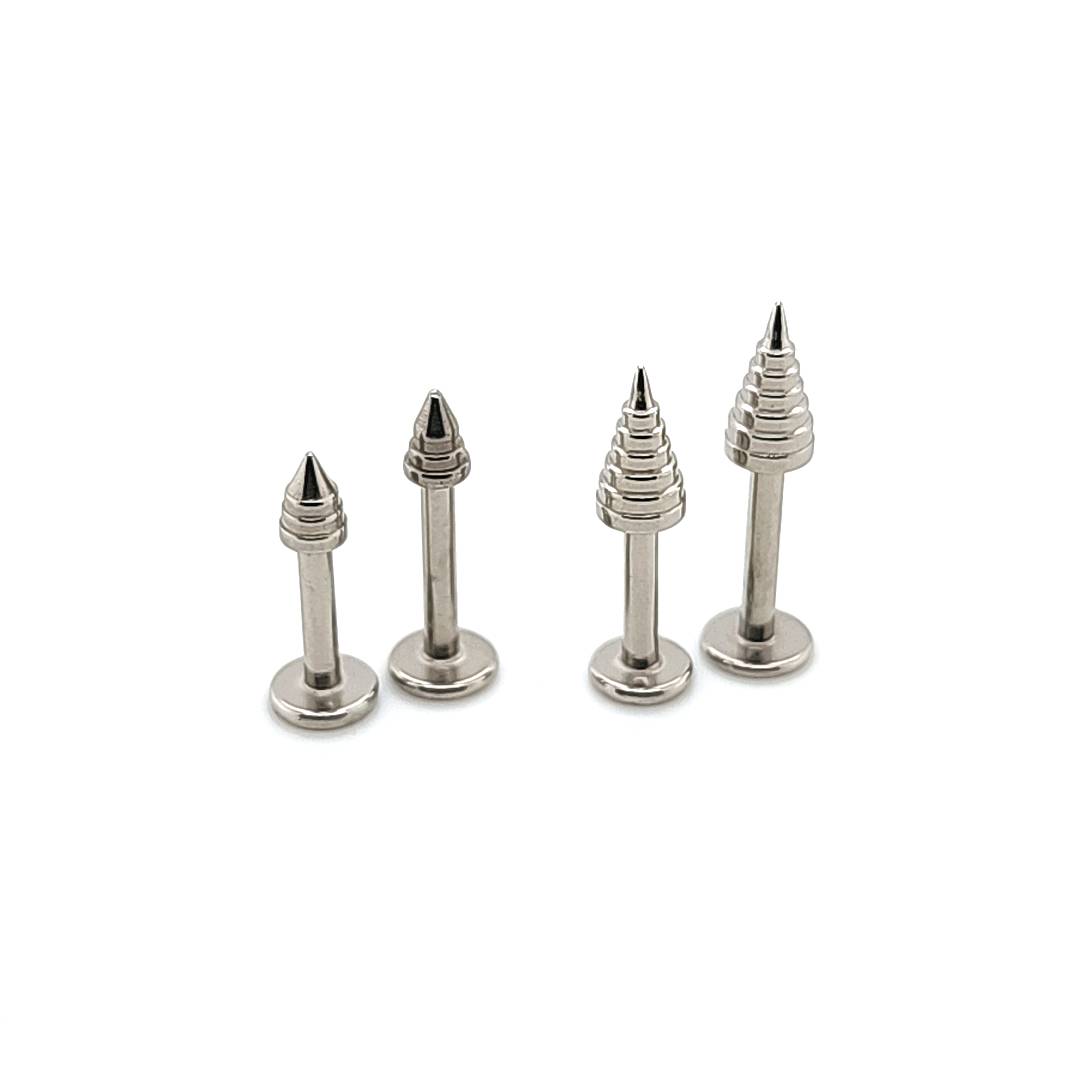 14G Labret, Tree Cone-316L S. Steel