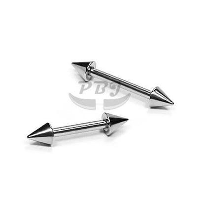 16G Short Barbell Cone, 4pcs/pack Price-316L S. Steel