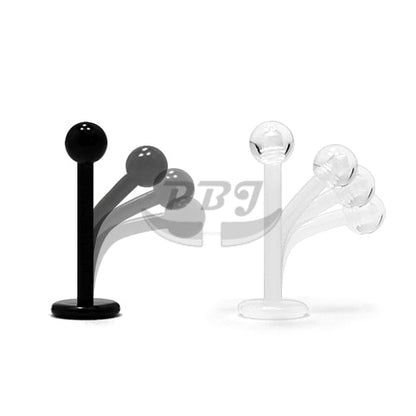 16G Acrylic Labret, 2.5mm/3.0mm Ball - Flexiable Clear Retainer