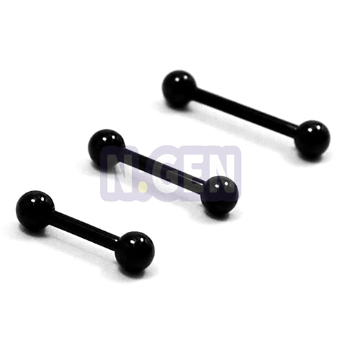 16G Barbell-Black Steel