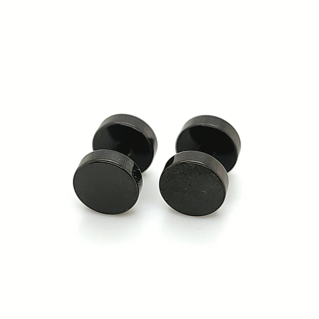 16G Flat Fake Barbell-Black Steel