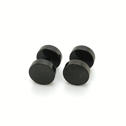 16G Flat Fake Barbell-Black Steel