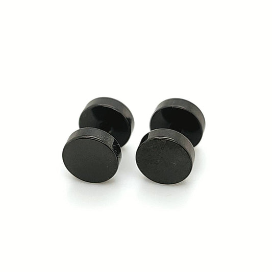 16G Flat Fake Barbell-Black Steel