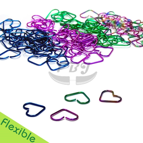 18G Heart Hoop, Flexible-Color Steel
