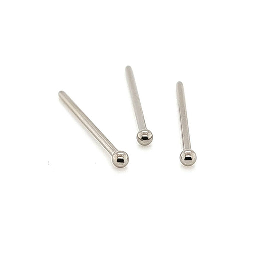 0.8mm/1.0mm(20G/18G) Nose Stud, Fishtail- F136 Titanium