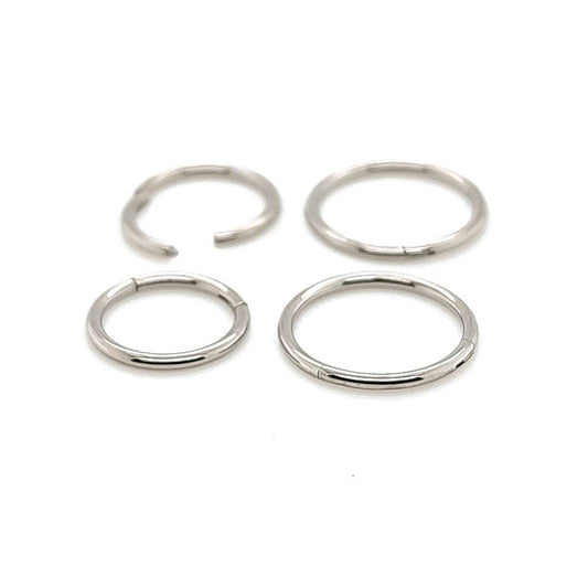 1.2mm(16G) Hinged Segment Hoop - F136 Titanium