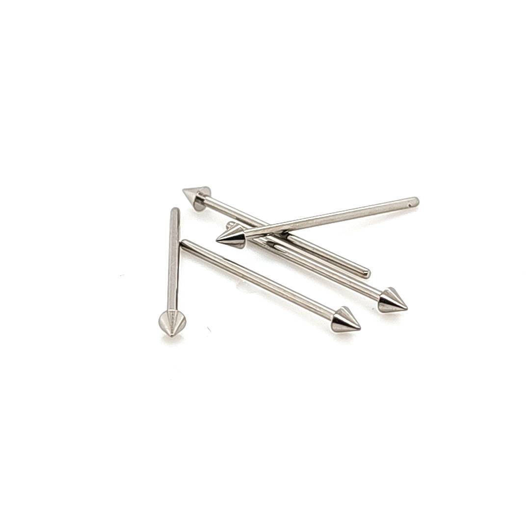 20G Nose Stud, Fishtail- F136 Titanium