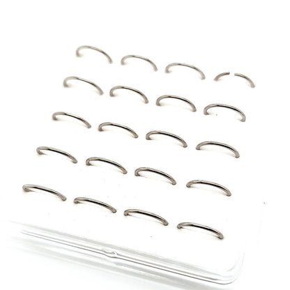 20G Plain Flexible Nose Hoop - F136 Titanium